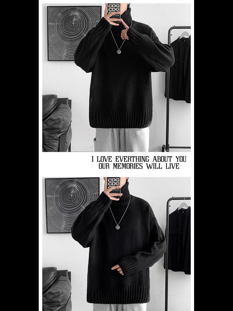 Korejský trendy volný rolák pro muže - Podzim/Zima Hong Kongský styl