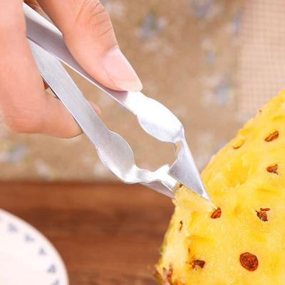 Ananasögonsax Rostfri Halkfri Bra Grepp Bekväm Hängande Livsmedelsgodkänd Arbetsbesparande Rostfritt Stål Vassa Blad Ananasögonborttagare