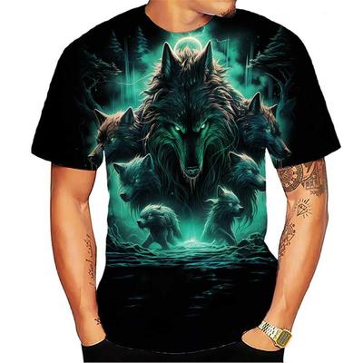 Streetwear 3D Tier T-Shirt Mann 3D Druck T-Shirts Lustige Hip Hop Männer Casual Kurzarm T-Shirts Sommer Top