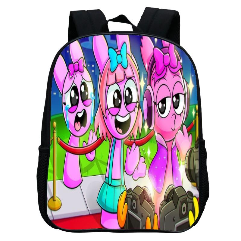 Printed Rhythm Box Kindergarten Bag, Cartoon Sprunki 12-Inch Backpack Lightweight Boys And Girls