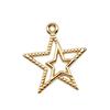 Five-Pointed Star Charms Multi Color Alloy Plain Pendants For Celestial Themed Jewelry