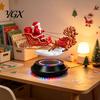 Creative Seasonal Room Decor Floating Santa Sleigh, Magnetic Levitation Santa's Flying Sleigh Ornament, Christmas for Bookshelves Display Home,