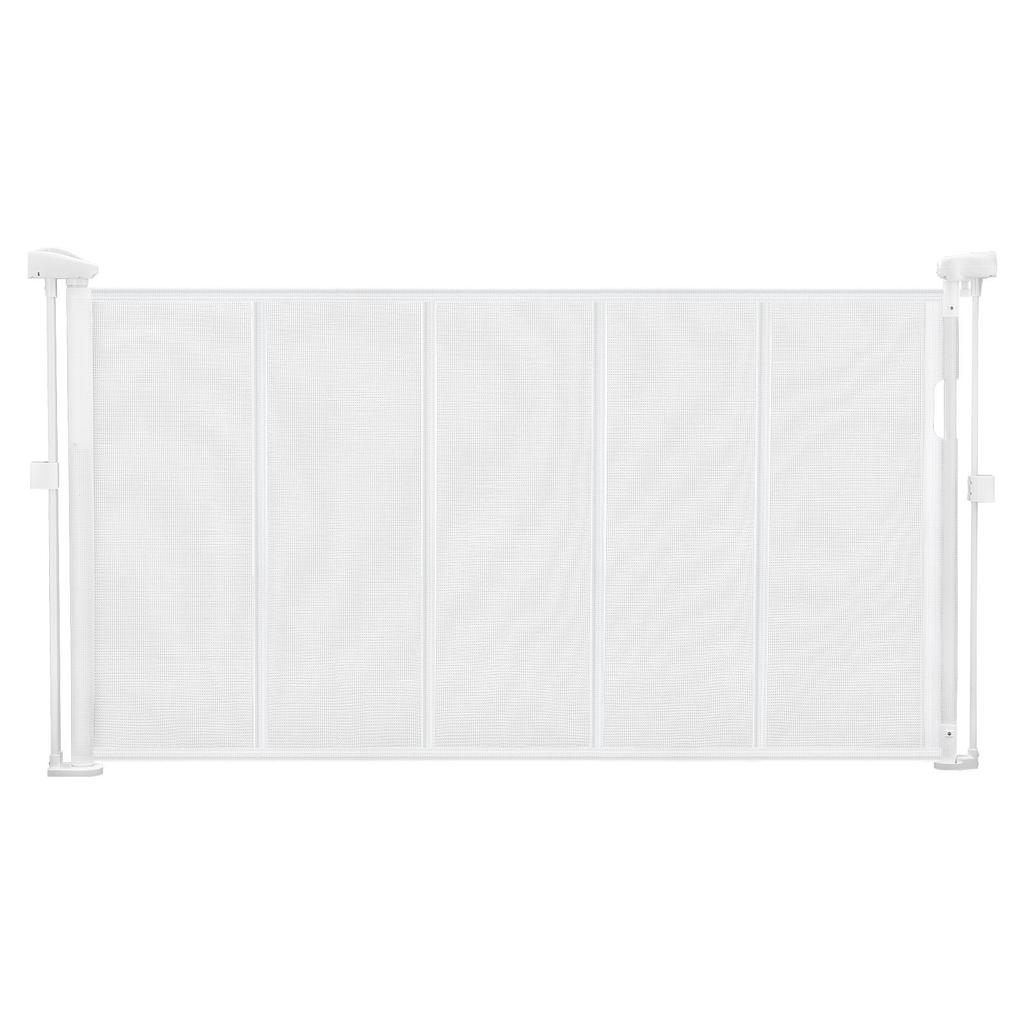VEVOR Retractable Baby Gate, 870 mm Tall, Extends up to 1400 mm Wide, Retractable Gate for Kids or Pets, Mesh Material