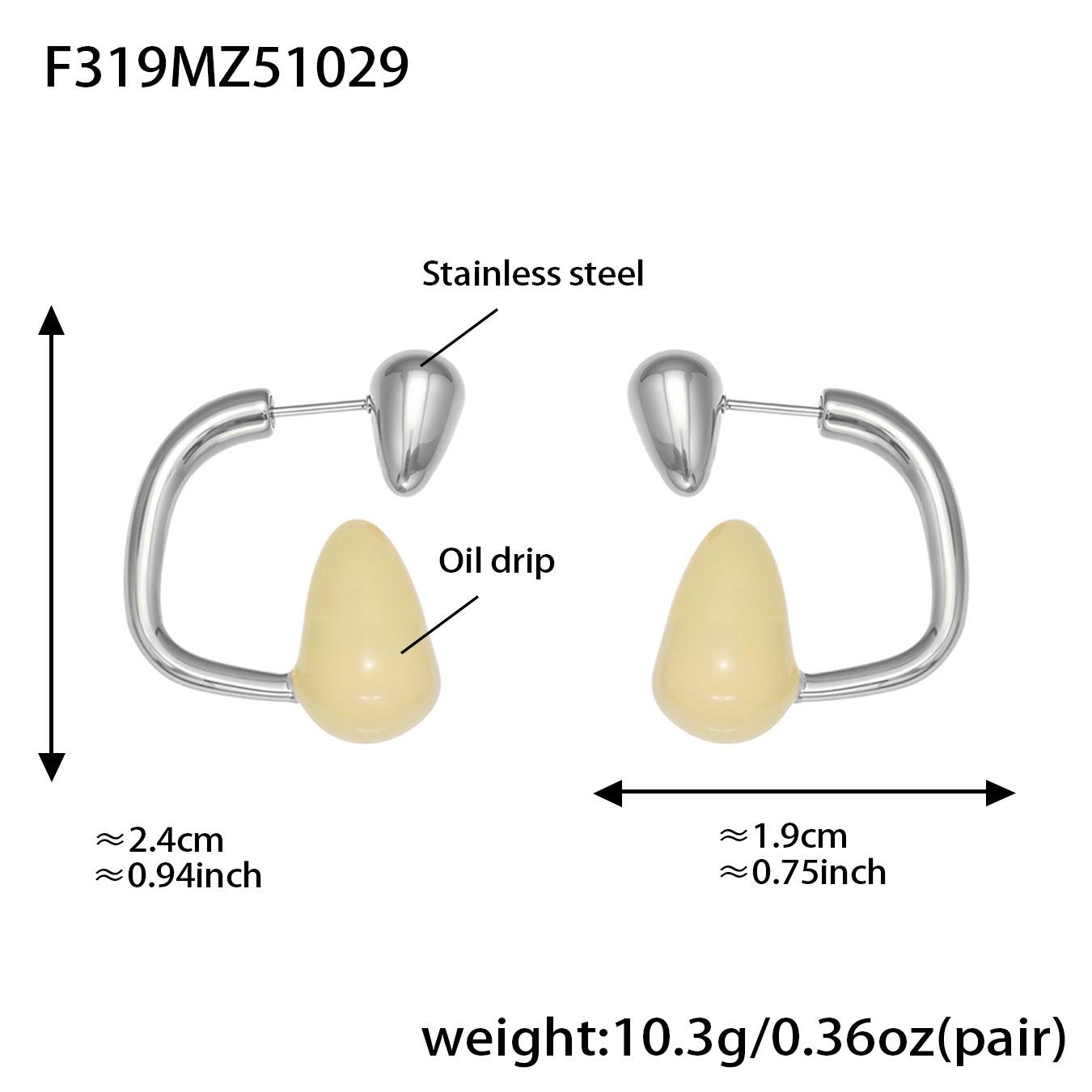 

Exquisite Trendy Flowing Drip Oil Rubber Plug Earrings, Simple and Versatile, Fashionable Temperament, Personalized Earrings and Earrings