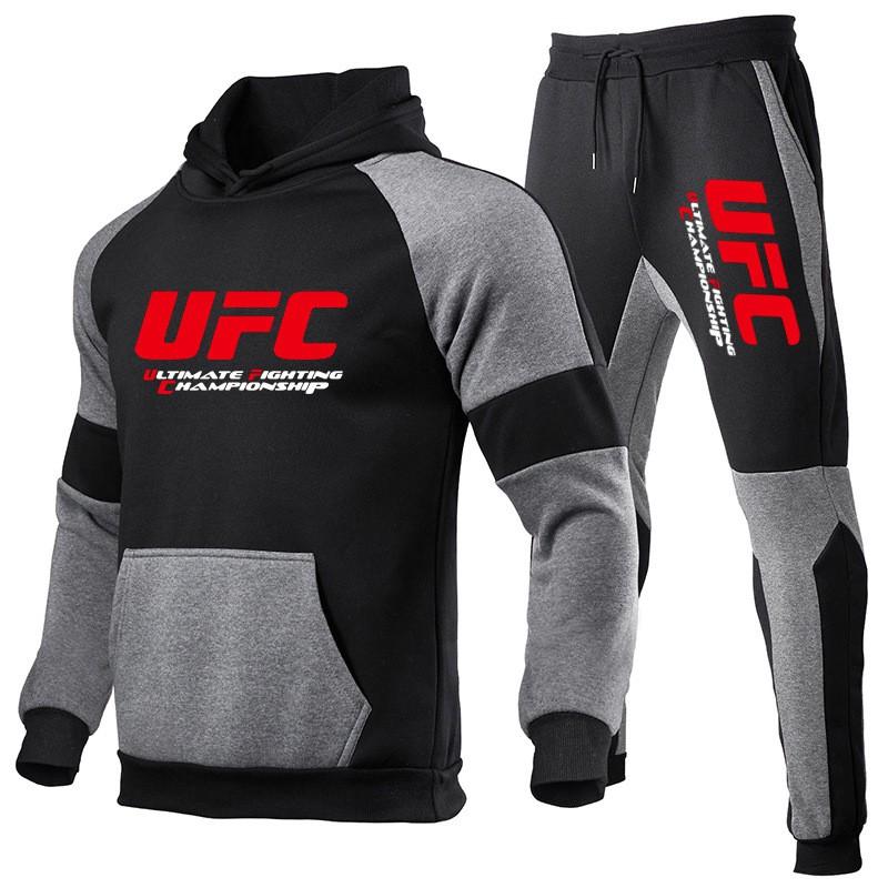 Mens Winter Sporty Hooded Sweatshirt Jogger