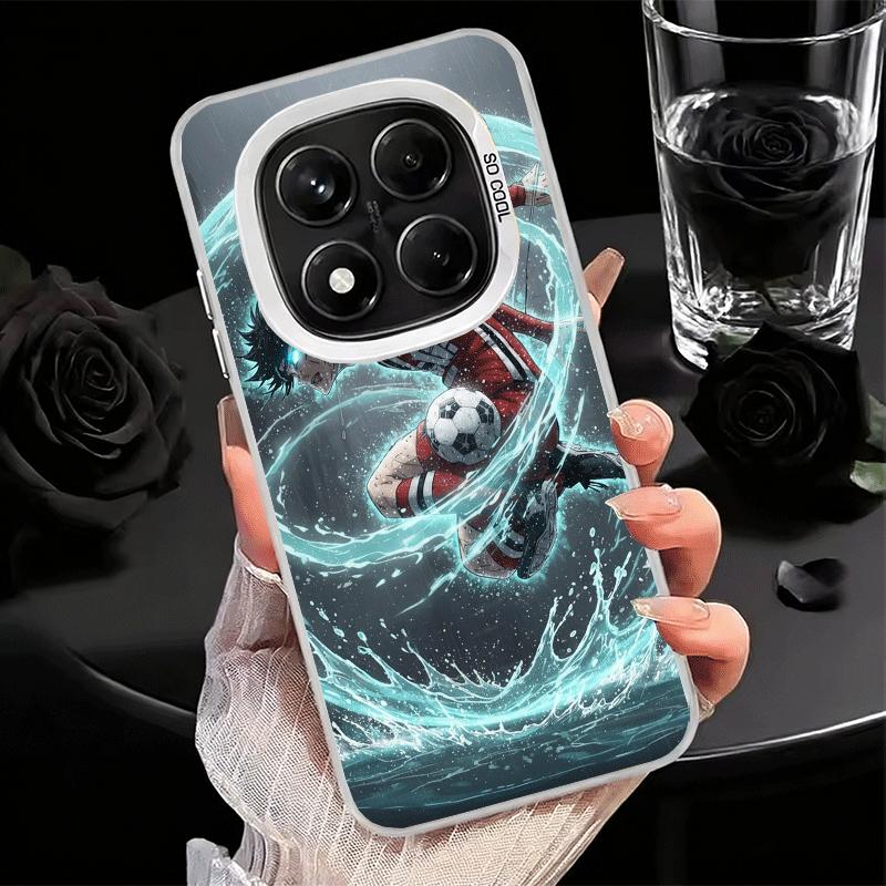 Blue L-Lock Isagi Yoichi Soft Phone Case for Samsung Galaxy S24 S25 FE S26 Edge S23 Ultra S22 Plus S21 + Shockproof Cover Back S