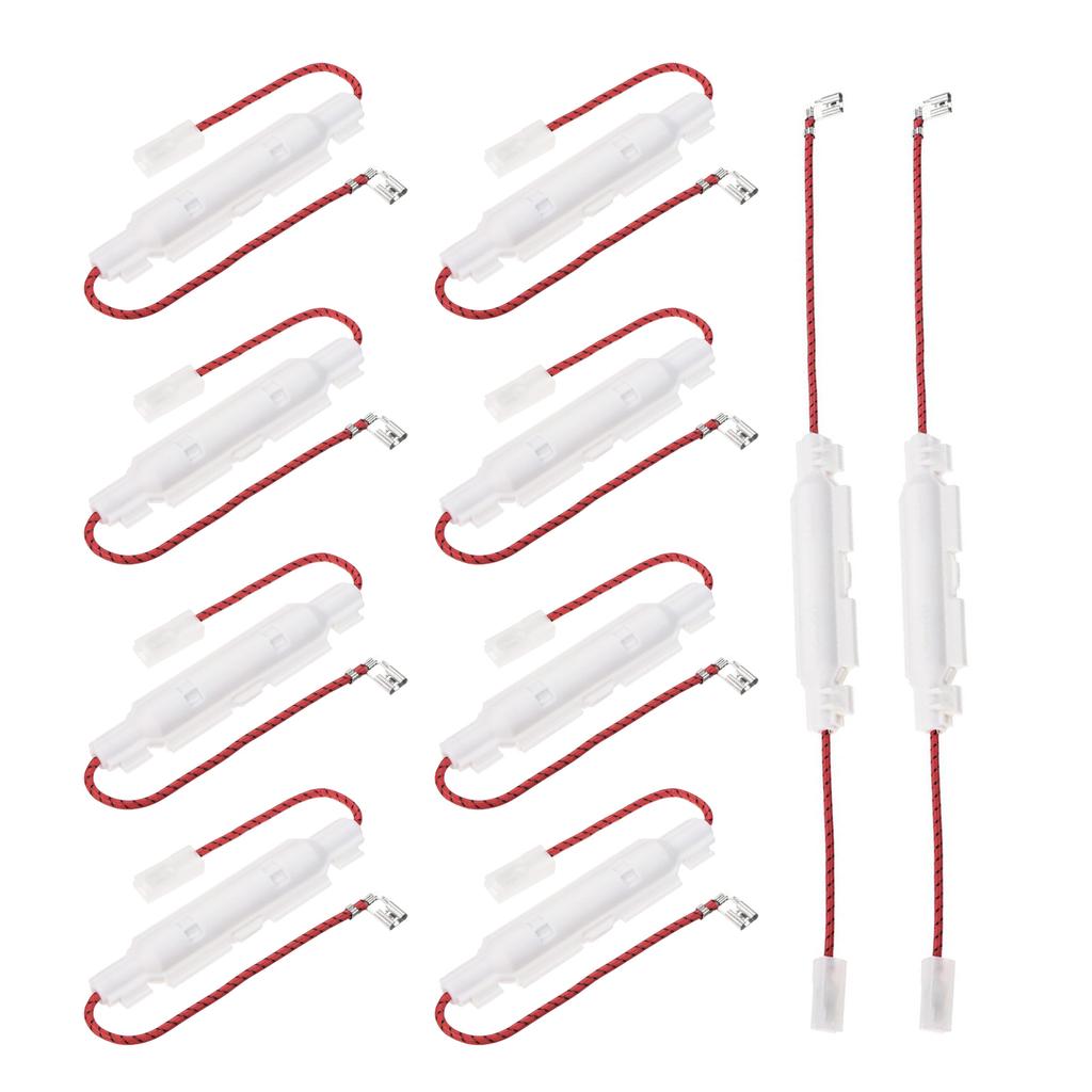 Pack of 10 Microwave Oven Fuses 5KV/0.85A Oven Insurance Microwave Oven Accessory Plastic Texture Easy to Use Cable