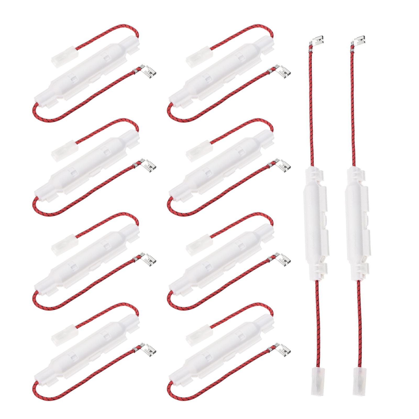 

Упаковка из 10 предохранителей для микроволновой печи 5 кВ/0,85 А Страховка для печи Аксессуар для микроволновой печи Пластиковая текстура Легко использовать Кабель