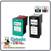 Set of 2 Cartridges - CARTOUCHE DEAL - Compatible HP 350XL 351XL - Black - High Capacity - 34ml 15ml
