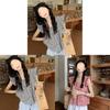 Urban Style Girl Shirt With Polyester Fabric And Loose Fit For Summer Wear