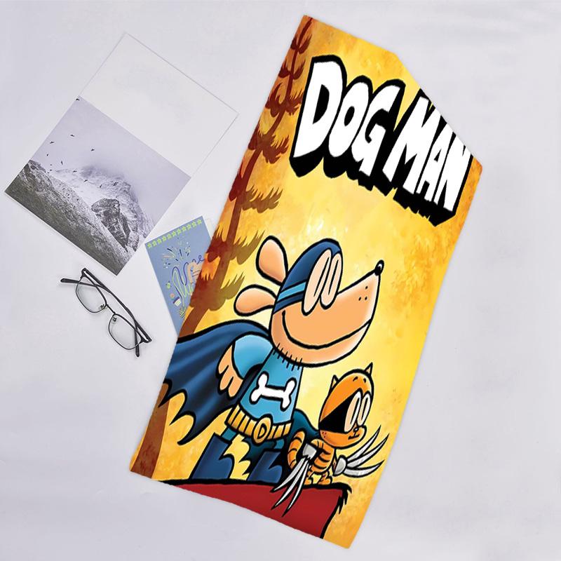 1pc DogMan1 Beach Towel, Beach and Seaside Swimming Pool Equipment, Fashion Pattern, Rectangular, Travel Essentials