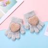 Kids' Heart-Pattern Warm Gloves