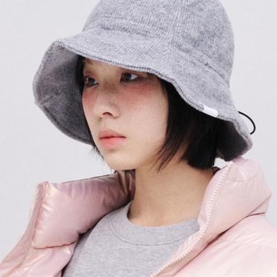 BLACK SANDS BK Winter String Bucket Hat_Gray
