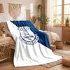 Everton Football Print Flannel Blanket Soft Warm Sofa Bed Throw Blanket For Home Office Bedroom