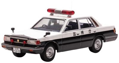 Nissan Cedric 1985 Dopravní oddělení Metropolitní policie Vozidlo Pořádkové policie Dopravy Hotový produkt H7438501 RAI'S 1/43 (YPY30