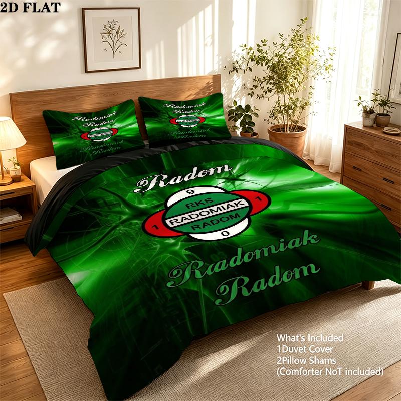 Radomiak Radom Pattern Bedding uilt Set uilt Cover Pillowcase Home Decoration Birthday Gift (1 * duvet cover + 2 * pillowcase without core)