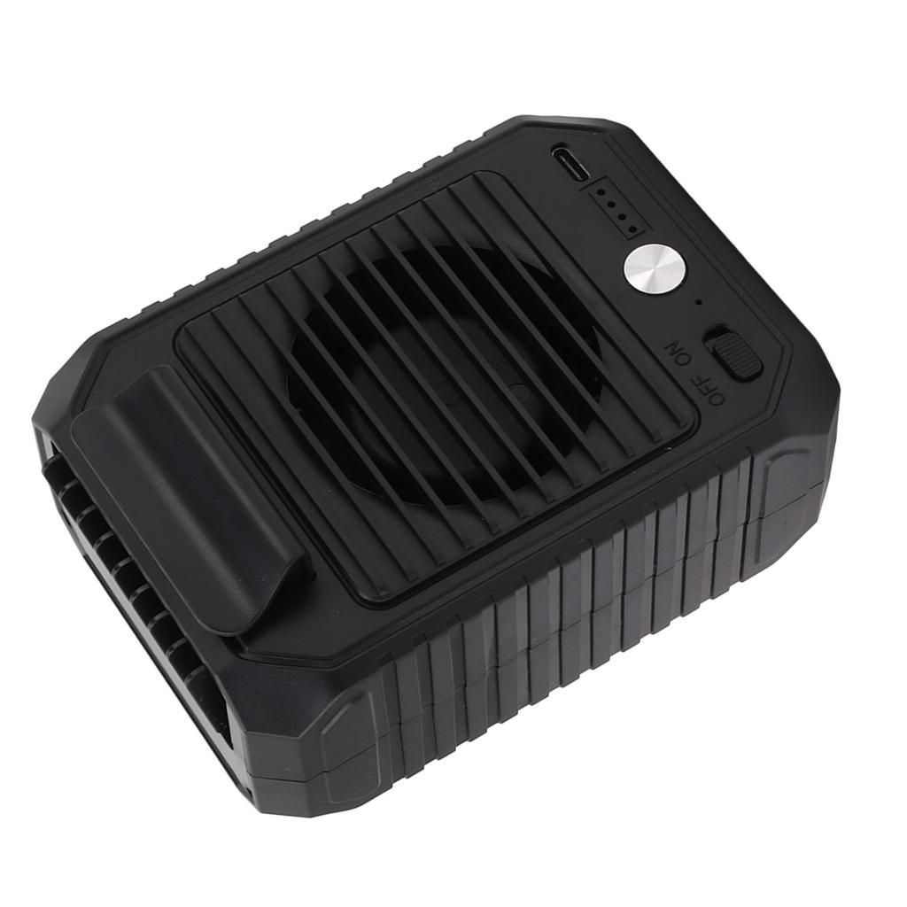 Tragbarer Taillenventilator USB 3 Geschwindigkeiten Freisprech-Gürtelclip-Ventilator mit 10000mAh Akku für