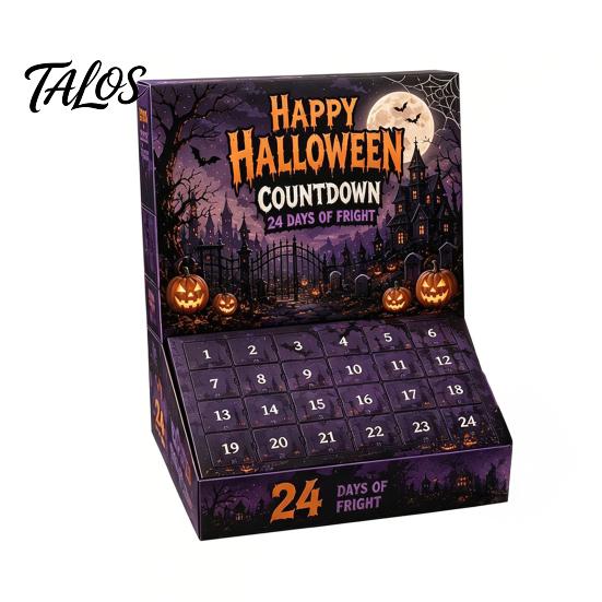 Halloween Gift for Kids Advent Calendar 2026, 24 Day Countdown Box with Figures, Family Holiday Toy Novelty Toys Kids, Spooky Party Favor, Collectible