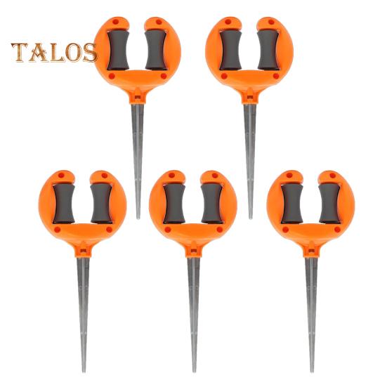 

Направляющая для шланга, садовый держатель для шланга с роликами, вставная направляющая для шланга, удерживает шланг вне цветочных клумб, защищает растения для точного полива 5pcs оранжевый