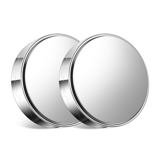 

2 шт. Автомобильные выпуклые зеркала для слепых зон на присосках, вращающиеся на 360 градусов, противотуманные, съемные, выпуклые, широкие чёрный