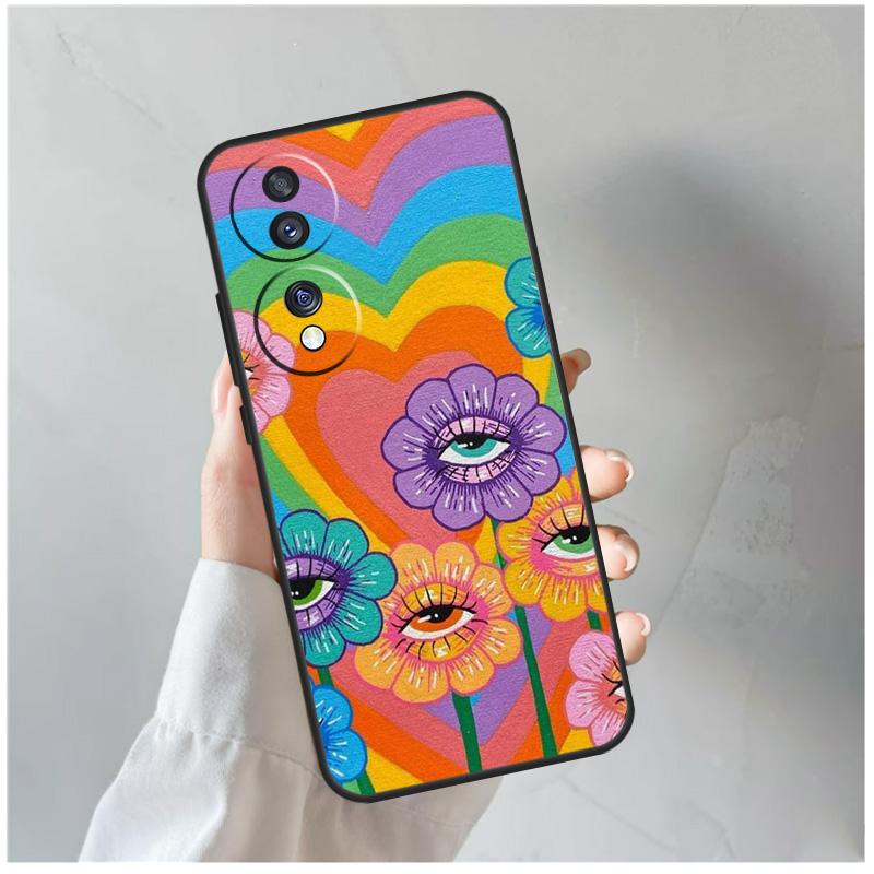 Cute Indie Hippie For Honor Magic 5 6 7 8 Pro Case For Honor 200 400 Lite 50 70 90 X8c X8b X9a X9b X9c X9d Win