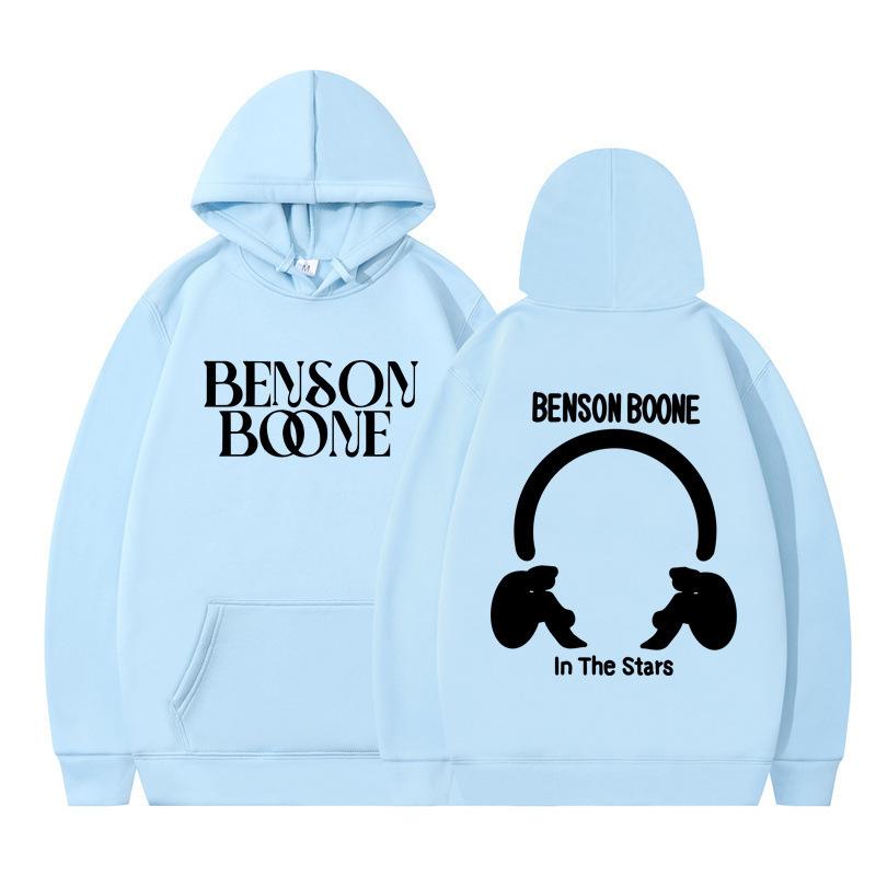 Hooded Sweater Harajuku Funny Benson Boone Sweater Long Sleeve Men's and Women's Pullover