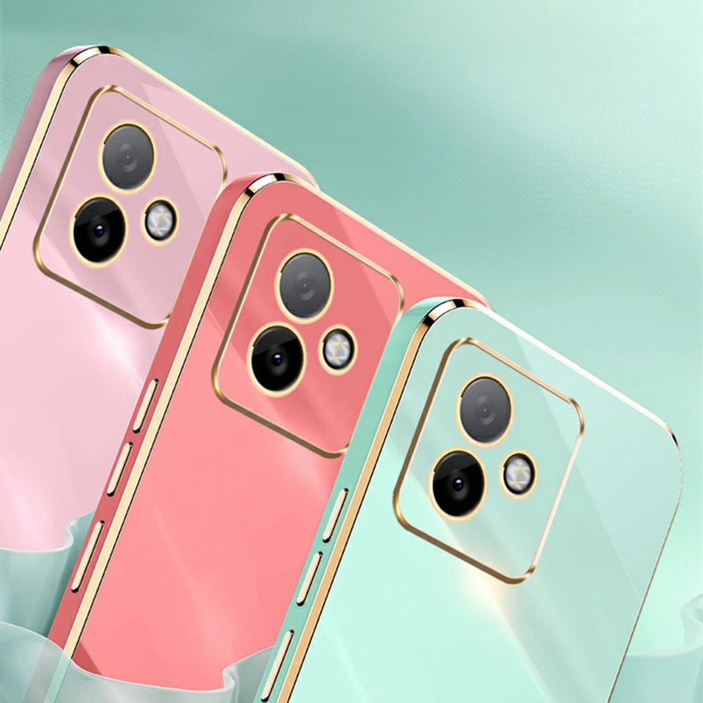 

XINLI For Honor X60 GT 5G Case TPU Phone Cover with Electroplating Frame Red