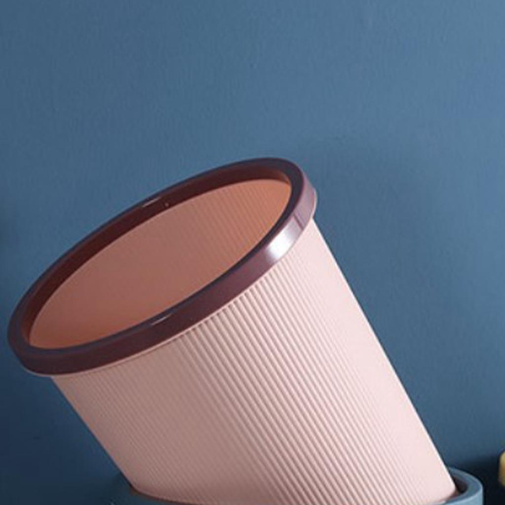Trash Bin Plastic Exquisite Modern Garbage Container Can for Bathroom Kitchen Living Room Large