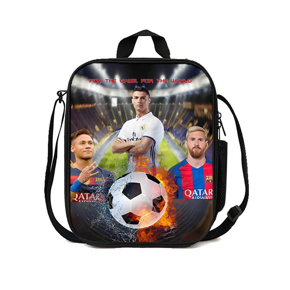 International Players Lunch Bag Meal Bag Elementary School Picnic Ice Bag Satchel Shoulder Bag