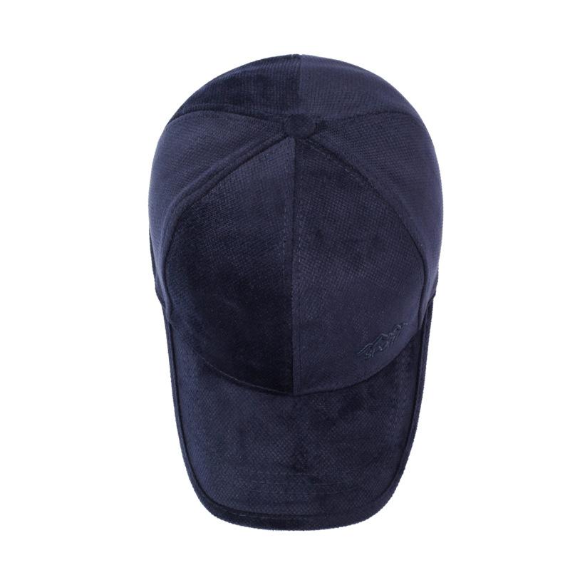 Höst Vinter Herr Sammet Tjock Mössa Medelålders Varm Vindtät Kall Basebollkeps