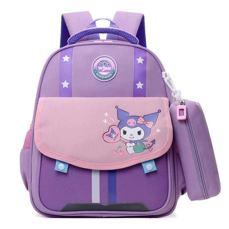 Adorable Cartoon Kids Backpack Large Capacity Lightweight Nylon School Bag