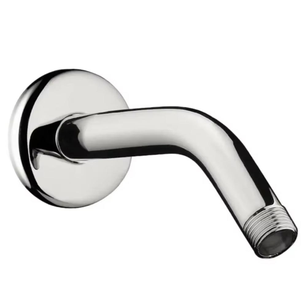 Silver Shower Head Stainless Steel Arm Bracket New Shower Arm Bathroom Home Accessories