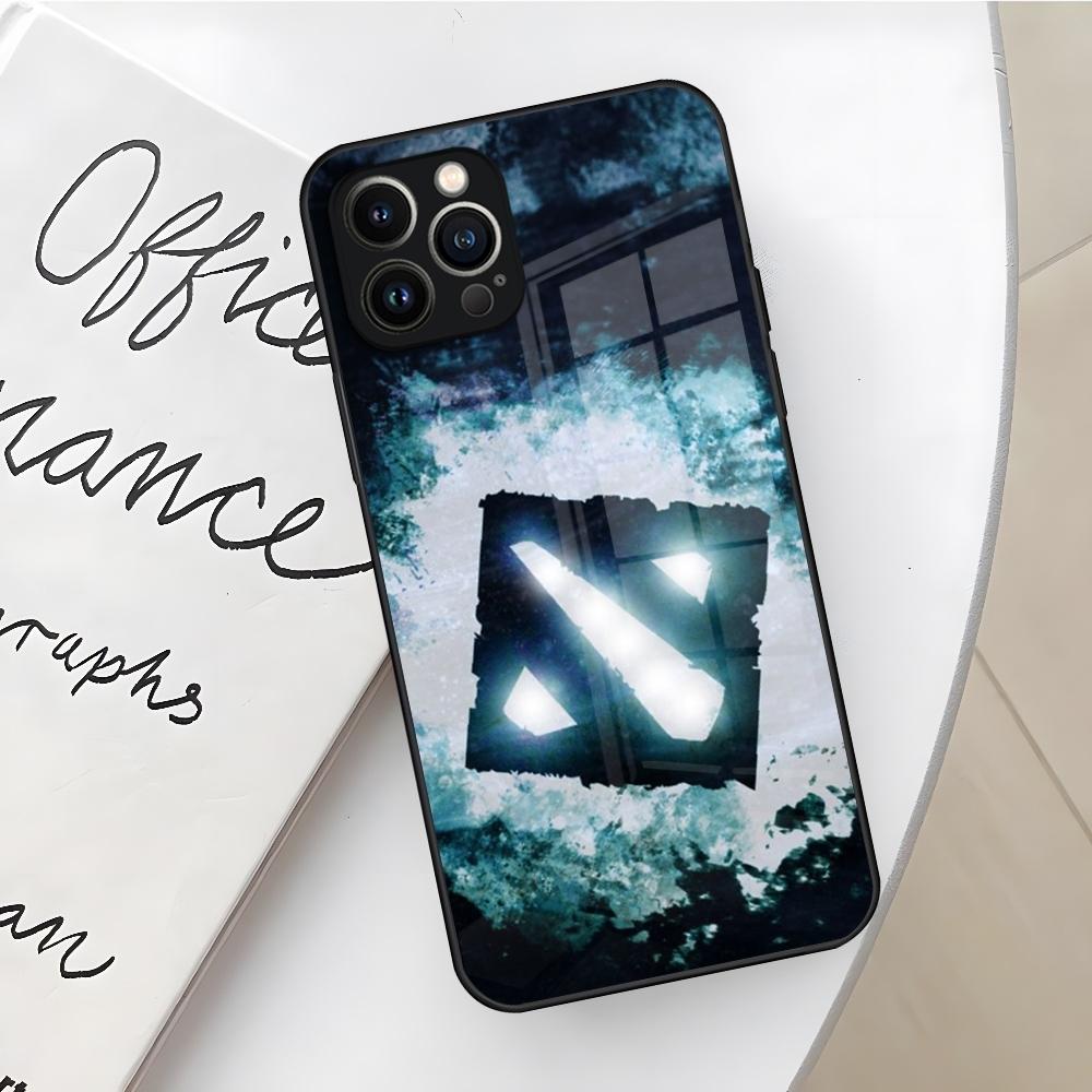 Game Dota 2 Logo Phone Case for Iphone 17 16 Air 15 14 12 11 13 Pro Max Mini X Xr Xs Se Puls glass Cover