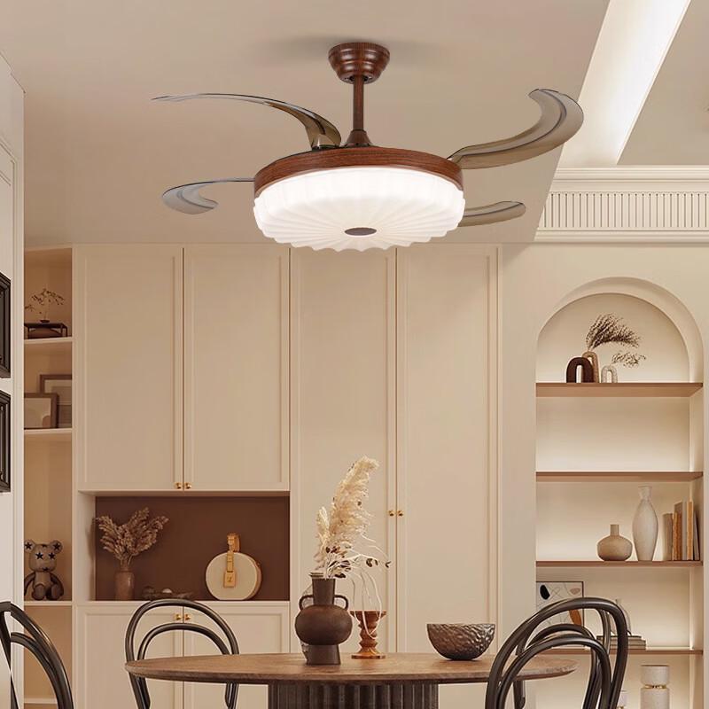Vintage Smart Ceiling Fan with LED Light