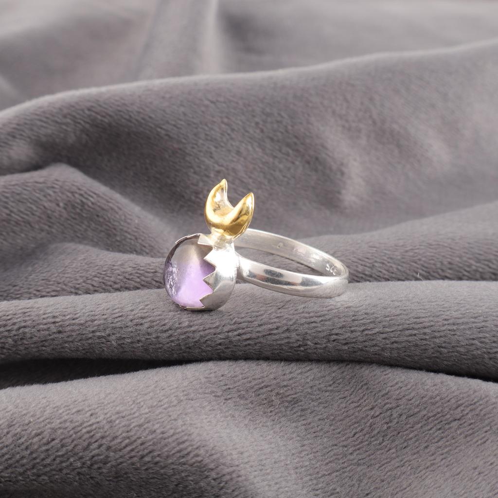 Ametrine Jewelry, Handmade 925 Solid Sterling Silver Ring, Handmade Spiritual Ring, Amazing Ametrine Jewelry For Women