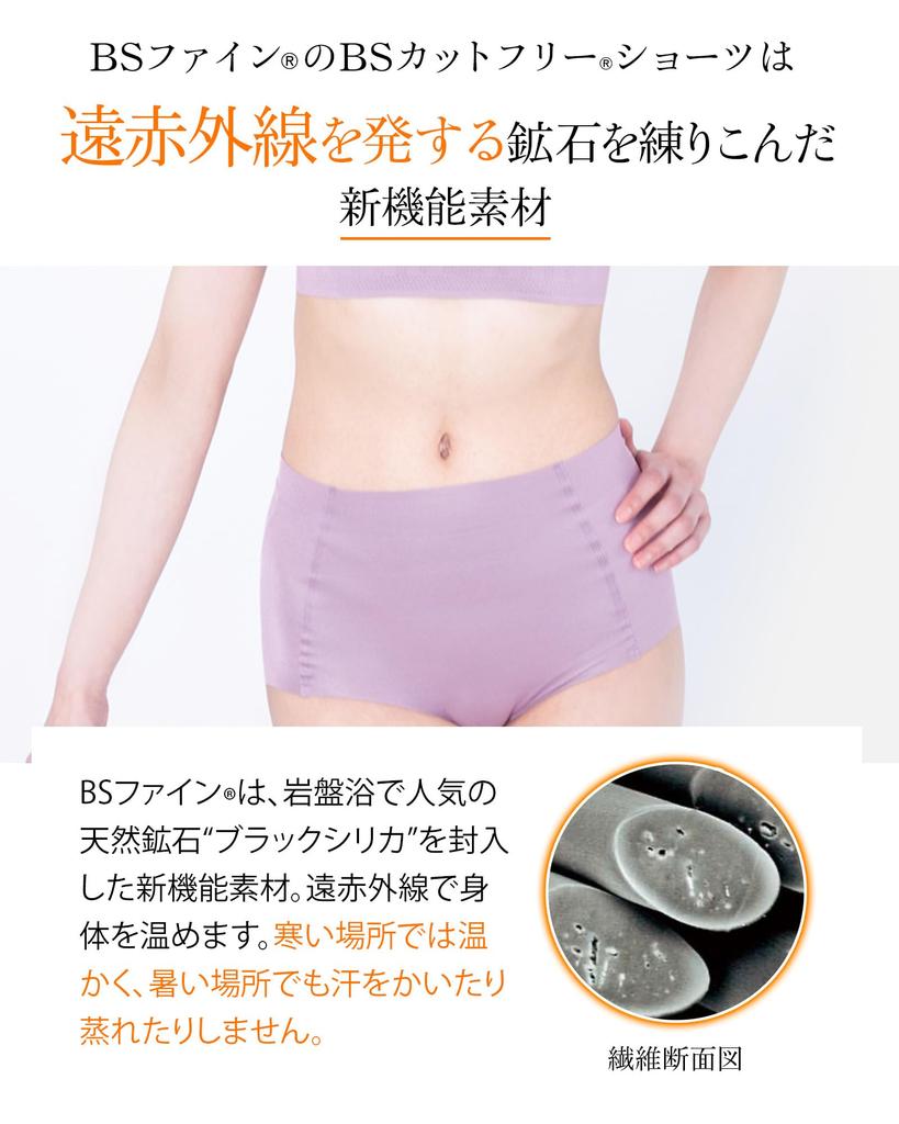 BS Fine Stone for those who wake up to go to the bathroom or who are concerned about a cold BSFINE Made in Japan "Wearable Bath" Cut-Free Shorts,