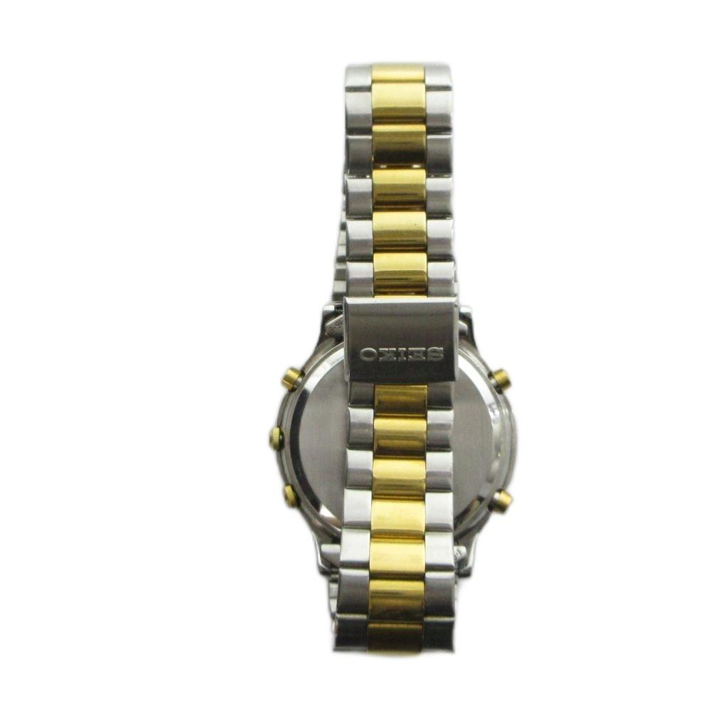 SEIKO Watch Quartz Chronograph with Calendar Color 7T32-6A50 Silver/ Gold GY18/ MQ Men's