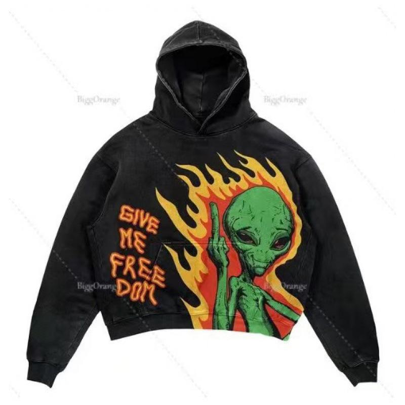 Casual Men's Clothing Fashion Hoodies Men's Harajuku Vintage Clothing XL