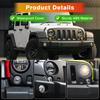 2pcs Side Marker Light Amber Side Marker Light with Clear Lens 68200290AA 68200291AA for Jeep Wrangler JK 2007-2018