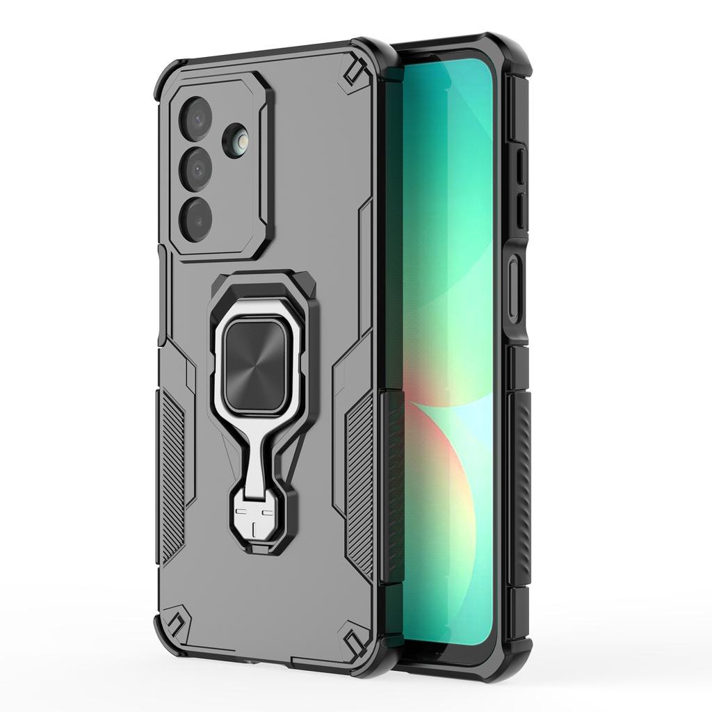 For Samsung Galaxy A26 5G Case Rotatable Ring Kickstand PC+TPU Shockproof Phone Cover