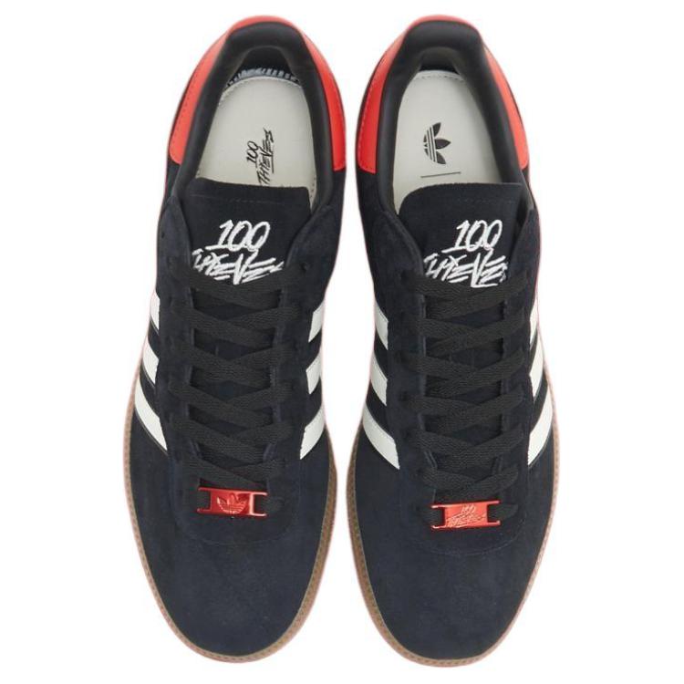 100 Thieves X Adidas Palos Hills Carbon Collegiate Orange Men Sneakers Black Cream-White JH9125