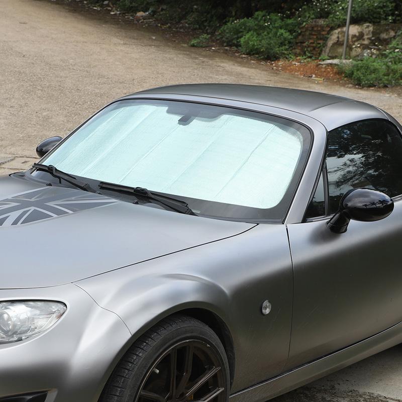 Pro Mazda MX-5 NC 2009-2015 hliníková fólie Stříbrná Auto Přední sklo Tepelná clona Stínění Sluneční clona Auto