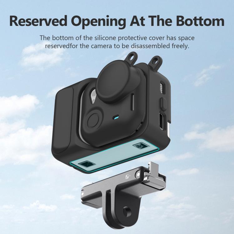 Für Insta360 GO Ultra PULUZ 2-in-1 Silikon-Erweiterungsmodul Gehäuse & Objektivabdeckung