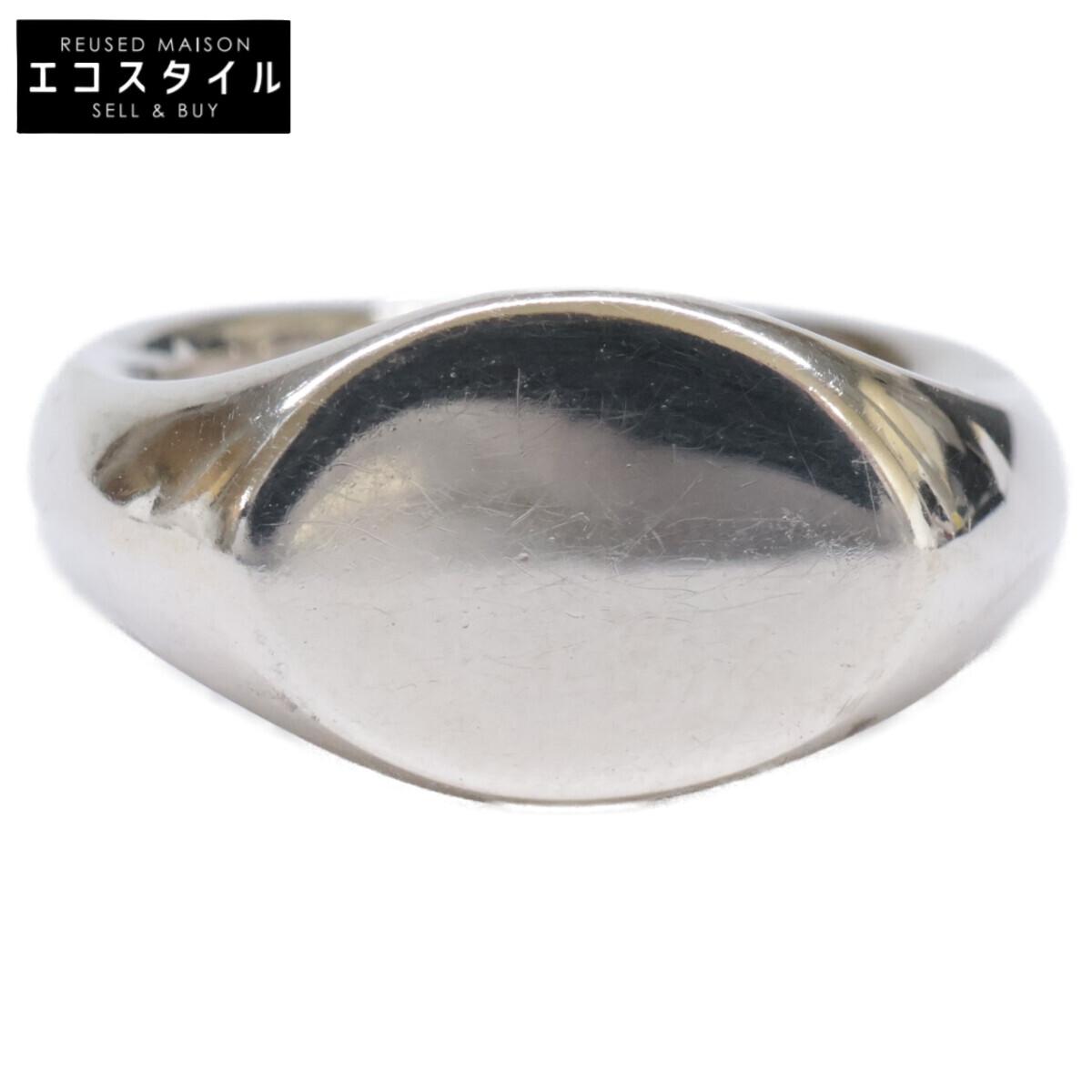 

TIFFANY&Co. 925 Vintage Oval Signet Ring ring SilverUsed