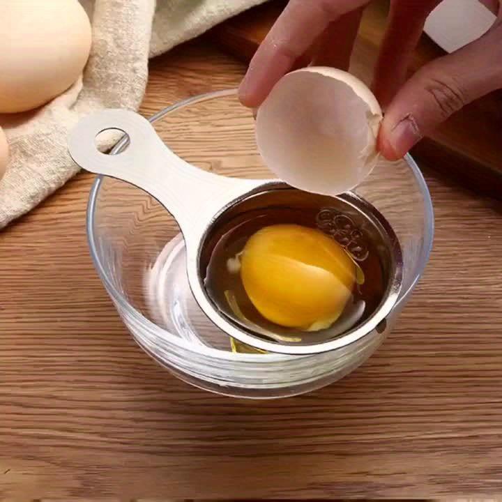 Durable Stainless Steel Egg Yolk Separator - Food Safe, Easy-to-Clean for Cooking and Baking Essential Kitchen Tool Suitable for Home & Restaurant Use