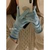 Women's Autumn and Winter Warm Gloves with Touch Screen Long Five Fingers Holes Imitation Cashmere