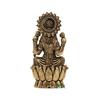 Handgjord Mässing Gudinna Laxmi Staty för Hemtempel | 2,5" Maa Lakshmi Figurin Idol Murti Heligt Symbol för Välstånd | Perfekt för Ritualer & Gåvor