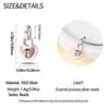 Original Copper Charms Luxury Rose Gold Heart Lock Pendant Beads Fit Bracelet Diy Women Making Delicate Gift