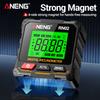 RN02/RN03 Multi-Function Digital Inclinometer Four-Sided Magnetic Charging Angle Gauge Supports 360 Degree Rotation Measurement