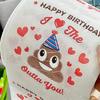 2 Rollen lustiges Toilettenpapier mit Kotmuster „Happy Birthday Party“, weiches Toilettenpapier, 3-lagiges Kot-Toilettenpapier
